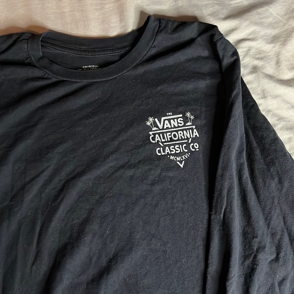 black vans long sleeve